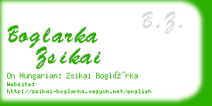 boglarka zsikai business card